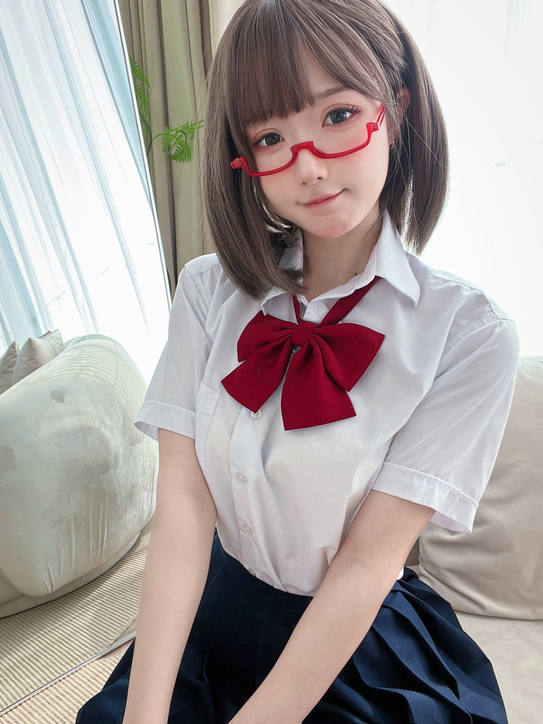 图片[1]-阿包也是兔娘 Jk学妹二次元cos图集全册资源在线观看共28P